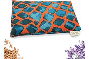 SAKITO Saco Semillas Microondas (25x15 cm) - Cojin Térmico Natural para Cervicales, Uso en Calor o Frio - Muy Duradero con Tela de Primera Calidad - Aroma a Lavanda (Escamas, 25 x 15 cm)