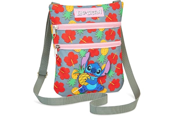 Disney Stitch Sac Bandoulière Fille et Ado, Sacs Bandoulière Réglable