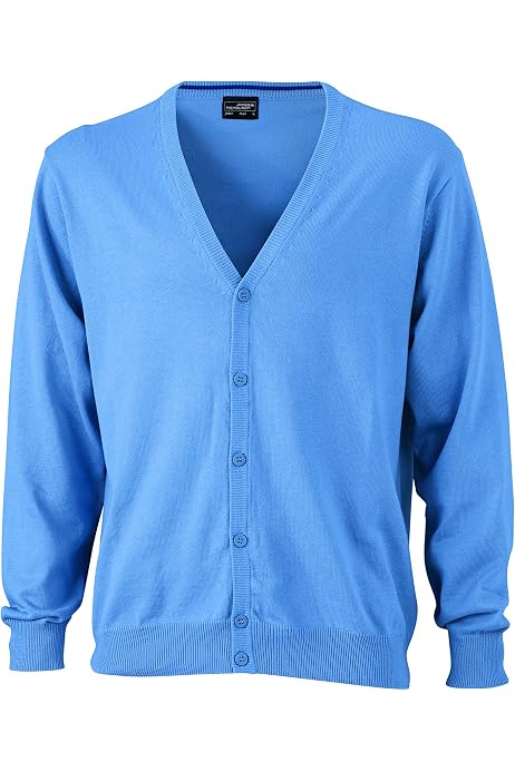 Amazon Essentials Men's Cotton Cardigans, Blue Heather, XS : Amazon.de:  Fashion