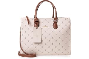 Lazarotti Palermo Henkeltasche Damen | Handtasche mit Umhängeriemen & Henkel | großer Business Shopper 34,5 cm