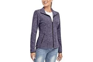 Soneven Giacca Pile Con Zip Donna, Giacca Donna Invernale Giacche di Pile da Escursionismo da Donna Leggero Taglie Forti per Sport Corsa Sci All'aperto