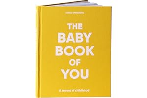Colour Chronicles – Baby Book of 1st Year | Gift for New Baby & Expecting Parents | Keepsake Book to Record Memories | Cloth Cover Hardback Memory Journal | 8” x 10” | 96 Pages - Yellow