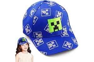 KEVRDRT Casquette De Baseball Ajustable, Miner Casquette Enfant Garçon, Casquette Enfant Garcon, Chapeau De Soleil, Casquette De Baseball Décontractée pour Les Sports d'Extérieur