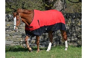 TURNERS 600d Lightweight Waterproof Horse Turnout Rug 100g Fill Standard Neck - 7'0"