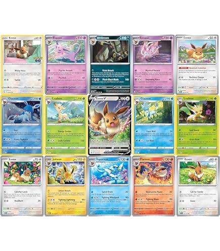 Pokemon Jolteon Flareon Vaporeon Eevee - Vivid Voltage - Evoltuion
