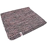 ECOPRIME Tappeto Cotone, Lavabile, per Bagno e Cucina, Antiscivolo (50x140cm, Pink Black)