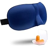 Eye Mask for Sleeping - 3D Contoured Adjustable Eyemask Blinder for Men, Women & Kids - Blindfold Night Sleep Masks - Blackou