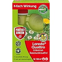 PROTECT GARDEN Universal-Rasenunkrautfrei Loredo Quattro Rasen Unkrautvernichter gegen hartnäckige Unkräuter mit 4-fach…