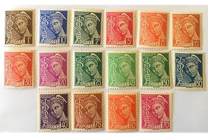 TIMBRE FRANCE Timbres de Collection de France Authentiques et Neufs (Gomme Non intacte). 1938 Nos 404 à 416 A. Gomme intacte. par des Livres Express