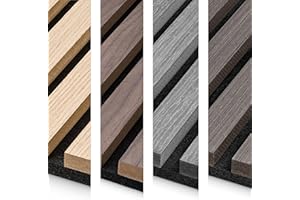 HAGEFOL® Akustikpaneele Holzpaneele Muster, Musterbox (17x12cm), für Farbe Eiche, Walnuss, Grau und Schwarz