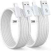 GIANAC iPhone Charger Cable [3M 2Pack] Long iPhone Cable Fast Charging | iPhone Cable Fast Charging Nylon MFi Certified for i