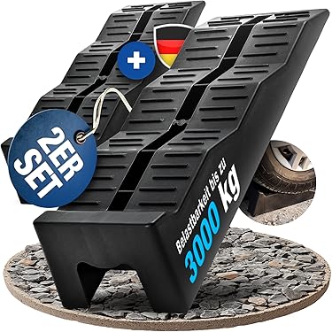 Happy Rhino Auffahrkeile Mittel - Wohnwagen Nivellierer Gelb