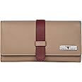 URBAN FOREST Danny Beige/Red Leather Wallet for Women