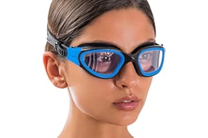 AqtivAqua Occhialini da Nuoto, DX Vista Ampia Occhiali da Piscina per Adulti Uomini Donne, Antiappannanti e Senza Perdite