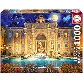 Educa - Trevi &Ccedil;eşmesi, Roma | Yetişkinler i&ccedil;in 1000 Par&ccedil;a Yapboz. &Ouml;l&ccedil;&uuml;ler: 68 cm x 48 cm. 14 Yaşında (19923)