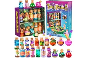 Mostof Retro älvdryckesatser för barn, blanda 20 magiska drycker med energi kristall, hantverksleksak kreativ gåva