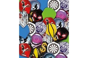 Red Dragon Bargain Lot d'ailettes de fléchettes assorties – Disponible en 25 ensembles et 50 ensembles