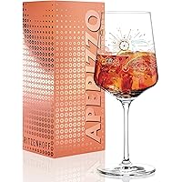 RITZENHOFF Aperizzo Aperitifglas von Natalia Yablunovska, aus Kristallglas, 600 ml, mit edlen Goldanteilen