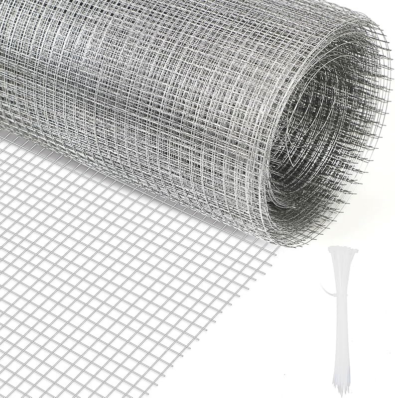 Vole Mesh 40 cm x 7 m, Galvanised Wire Mesh, Fine Mesh 6 mm x 6 mm, Aviary Wire for Raised Bed and Small Animals, Mouse Grid, Chicken Wire, Rabbit Wire, 0.6 mm Wire Thickness