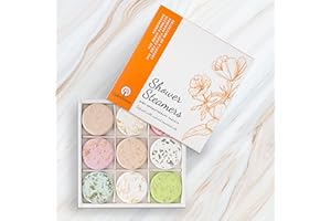 CalmGrace Lot de 9 bombes de douche d'aromathérapie avec huiles essentielles 100 % naturelles - Bombes de douche - Cadeau pour femme