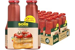 Solís Tomate Frito Clásico Frasco Cristal Sin Gluten - 2x460g - Pack de 10
