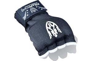 Kraftking Profi Gel innenhandschuhe Boxbandagen Boxen Innenhandschuhe mit Handgelenkgurt Handgelenkbandagen Kampfsport Box fingerlos innere Grappling Trainingshandschuhe Muay Thai MMA Training