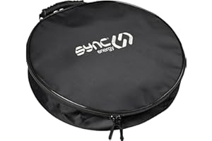 Sync Energy EV Charging Cable Storage Tidy Bag, Durable Carry Case for EV Charging Cables Type 2 and Type 1, Mode 3 and Mode 2, Lightweight, BG Sync EV, Black, EVCASE-01