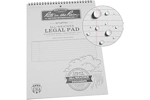 Rite in the Rain para todo tipo de clima jurídica Pad, 8 1/2 "x 11, Gray, jurídico, patrón (no. lp785), color gris