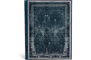 Carnet PAPERBLANKS ligné - Ultra 180×230mm - Reliure Classique à l' Ancienne série Acier Nuit