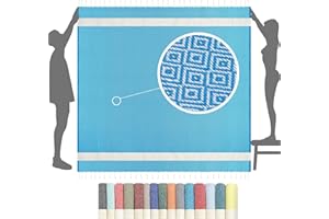 FLORA FURORA Ręcznik Plażowy, bawełna 200x200 cm duży | Fouta Ręcznik & Koc: kompaktowy, długi lekki cienki | koc piknikowy, hammam ręcznik sauna ręcznik, panie mężczyźni