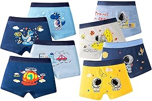 FILOWA Bokserki dziecięce majtki z kreskówek bawełniana bielizna 8 sztuk