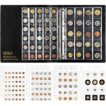 Album De Collection Billets A4 - 30 Pages 180 Poches - Cuir PU - Pour Euros, Devises, Tickets