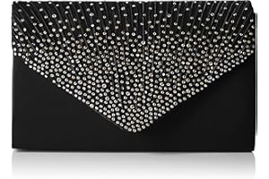 SWANKYSWANS Womens Abby Diamante Envelope Style Bag Clutch