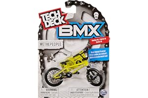 FINGER SKATE - TECH DECK - PACK 1 BMX - Authentique Finger BMX Avec Cadre Metal A Collectionner - 6028602 - Jouet Enfant 6 Ans et + - Plusieurs Modèles Disponibles