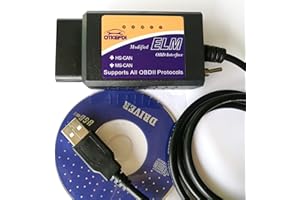 OTKEFDI ELM327 USB, OBDscan Elm 327 HS-Can e MS-Can Modificato ELM327 OBD 4scan Focccus ELMconfig FF2 Software per Focus Mondeo Kuga Edge Exploror F50 Toro Everest Escort