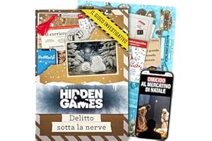 Hidden Games Luogo del Reato – Delitto sotto la neve – giochi investigativi, tipo Escape Room da tavolo, giochi nascosti, risolvi il caso gioco, detective gioco, caso da risolvere