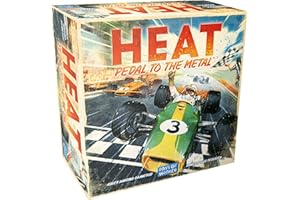 Days of Wonder Hitze: Pedal zum Metall, Rennspiel, ab 10 Jahren, 1–6 Spieler, 60 Minuten Spieldauer, DOW9101, Mehrfarbig, die französische Version