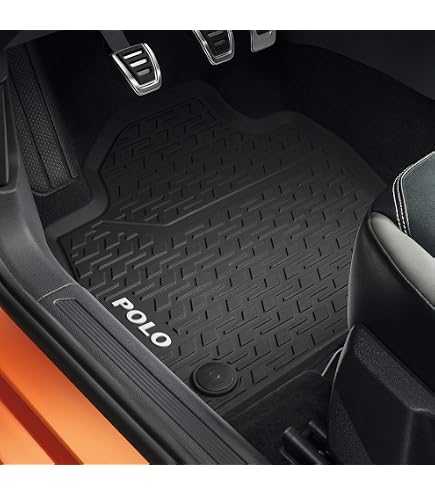 Tappetini Auto Per VW Beetle 5C (2011-2019) – Set 4 Pezzi, Antiscivolo, Bordo Marrone, Facili Da Pulire