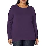 Amazon Essentials Damen Leichter, Langärmeliger Pullover Mit Rundhalsausschnitt (Erhältlich in Übergröße)