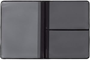 CREATIVDESIGN KFZ Schein Unisex Polyvinylchlorid Schutzhülle Etui Mappe viele Farben Kartenhülle Fahrzeugschein Hülle Made in Germany, Leicht (Schwarz)