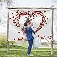 Joyesplay Hochzeitsherz Zum Ausschneiden 200x180cm - Romantische Hochzeitsdeko Mit 2 Scheren