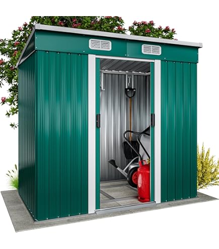 KESSER® Gerätehaus Metall 4m³ | Schiebetür | inkl. Fundament