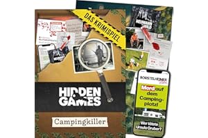 Hidden Games Tatort - Campingkiller | Kriminalfall lösen | spannendes Detektivspiel | Fallakte | Krimi Spiel | Escape Room Game | Tatortspiel | Mordfall lösen Spiel