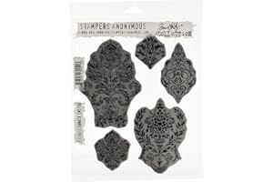 Stampers Anonymous Tim Holtz Cling timbro impostare 7 "X8.5-angoscia Damasco