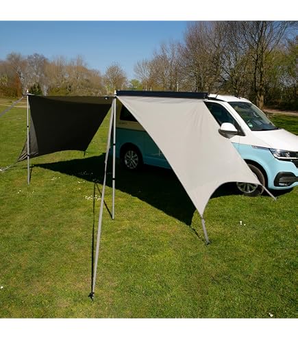 Reimo 90023 Tent Technology Sonnenvordach Como 4 grau 350x240cm Sport & Freizeit