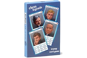 Schach Quartett - Trumpf Kartenspiel mit 32 Schach-Legenden für Kinder und Erwachsene