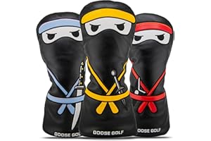 Couvre-clubs de golf universels pour conducteur et bois – Compatible avec toutes les marques (Callaway, Taylormade, Titleist...) – Protection Premium avec fermeture élastique – Goose Golf