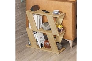 HOCUS PICUS Coffee Table with Magazine Rack for Living Room and Office, Many Color Options, 60 x 22 x 57 cm Oak