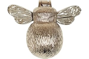 AMSKA INTERNATIONAL Bumble Bee Door Knocker, Solid Brass Material, Various Finishes (1600) (Nickel)