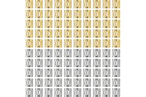 BLEEZM 100 Stück Dreadlocks Schmuck Verstellbar Aluminium, Haarschmuck Gold Braids Schmuck Haar Schmuck Haarschmuck Dreadlocks Dreadlocks Schmuck Dreadlocks Zubehör Dreadlocks Perle